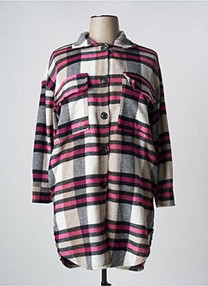 Veste casual coupe droite rose APRIL VINTAGE femme