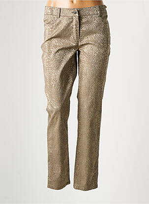 Pantalon slim stretch taille normale beige LEBEK femme