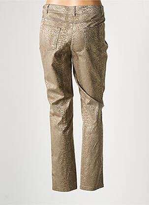 Pantalon slim stretch taille normale beige LEBEK femme