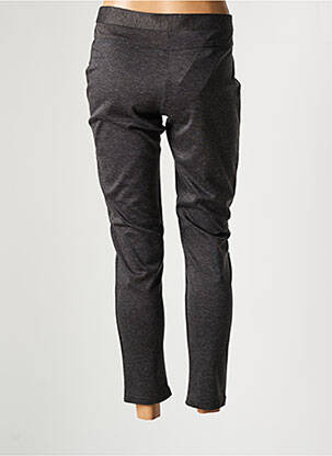 Pantalon slim taille haute taille haute gris MSN femme