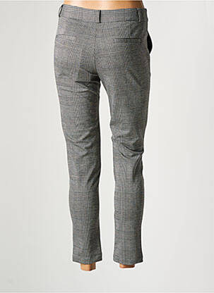 Pantalon slim taille haute taille haute gris LAURA JO femme