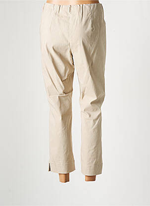 Pantalon droit taille haute taille haute beige RICHY femme