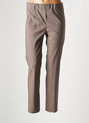 Pantalon slim marron ONE O ONE pour femme seconde vue