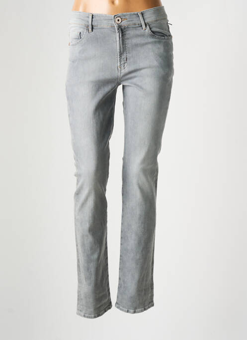 Jeans coupe slim gris PIONEER pour femme