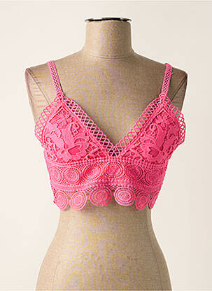 Top manches bretelles ajustables fines bretelles rose MAY BY SHINING STAR femme