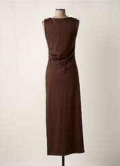 Robe longue marron MADE IN ITALY pour femme seconde vue