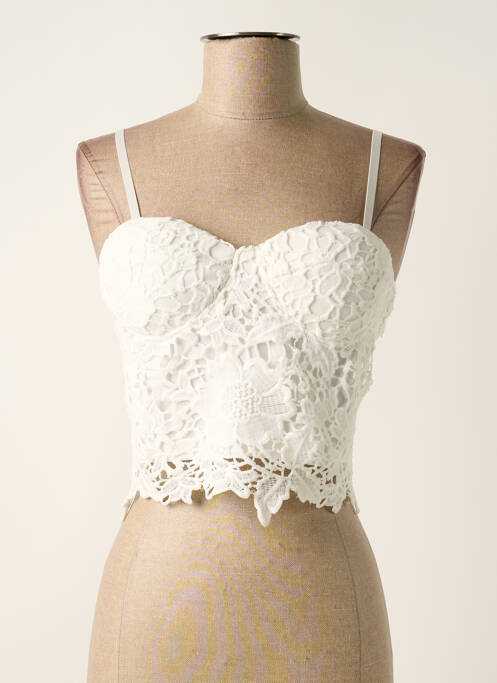 Top blanc ELSA.M BY MAY pour femme