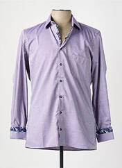 Chemise manches longues violet JUPITER pour homme seconde vue