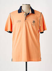 Polo orange MONTE CARLO pour homme seconde vue