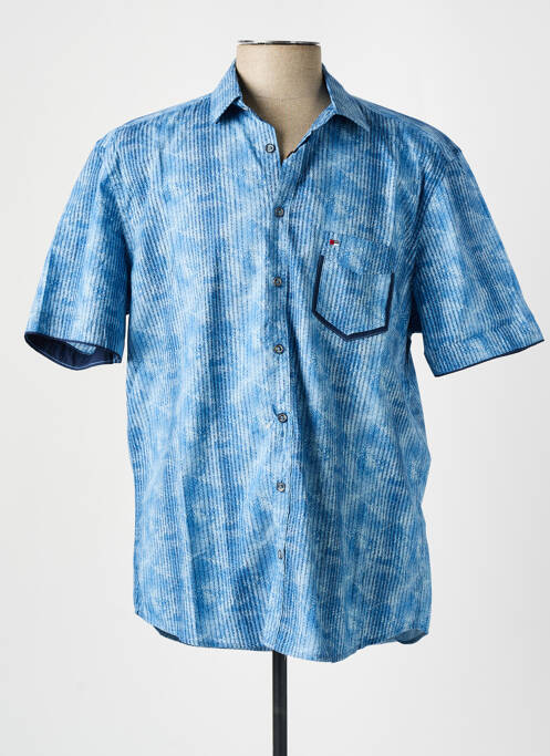 Chemise manches courtes bleu JUPITER pour homme