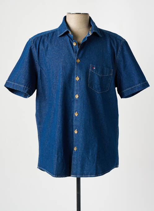 Chemise manches courtes bleu JUPITER pour homme