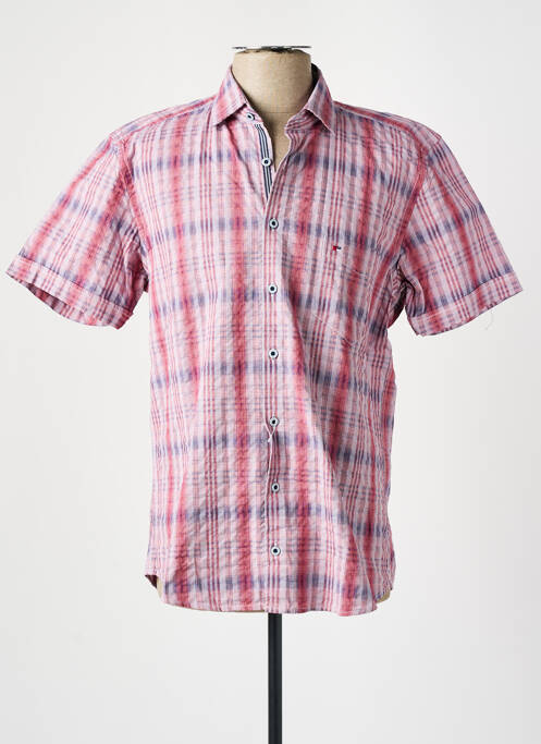 Chemise manches courtes rouge JUPITER pour homme