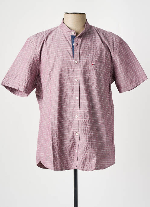 Chemise manches courtes violet JUPITER pour homme