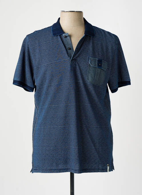 Polo bleu MONTE CARLO pour homme