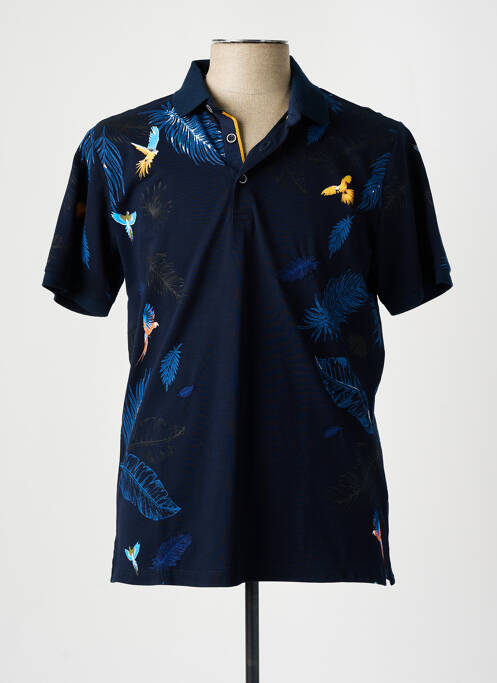 Polo bleu MONTE CARLO pour homme