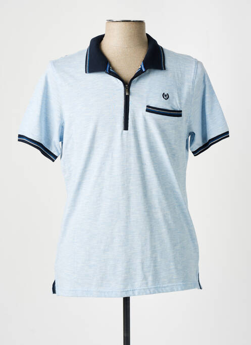 Polo bleu MONTE CARLO pour homme