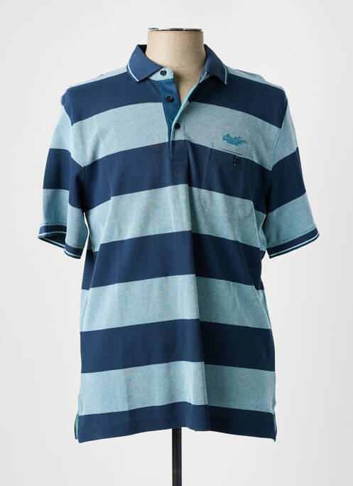 Polo bleu MONTE CARLO pour homme