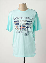 T-shirt bleu MONTE CARLO pour homme seconde vue