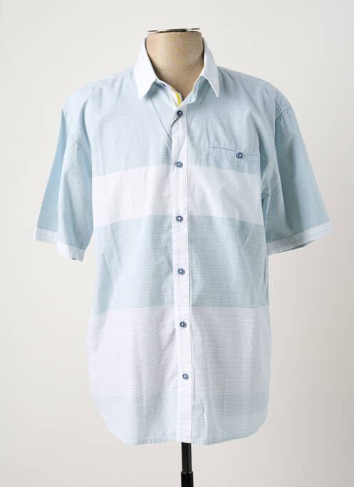 Chemise manches courtes bleu MONTE CARLO pour homme