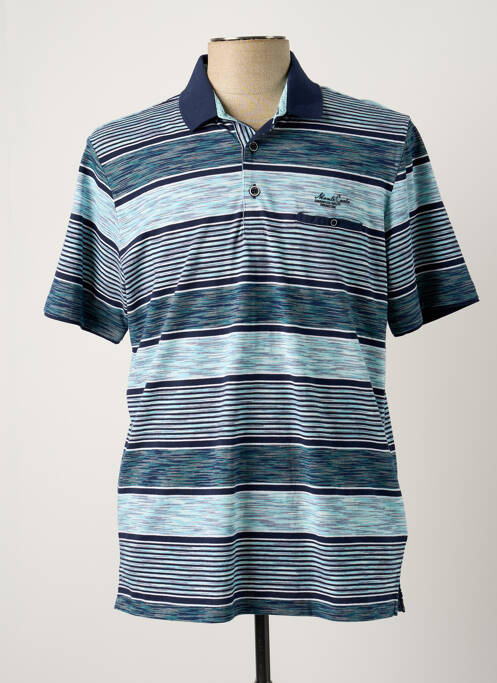 Polo bleu MONTE CARLO pour homme