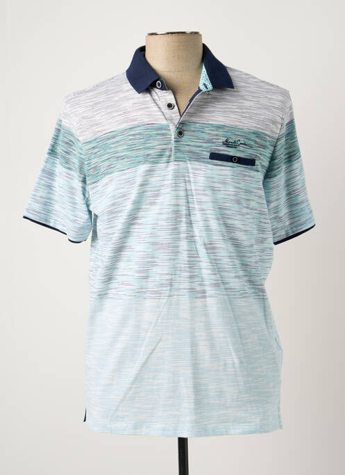 Polo bleu MONTE CARLO pour homme