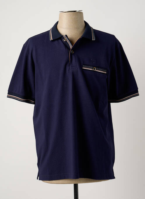 Polo bleu MONTE CARLO pour homme