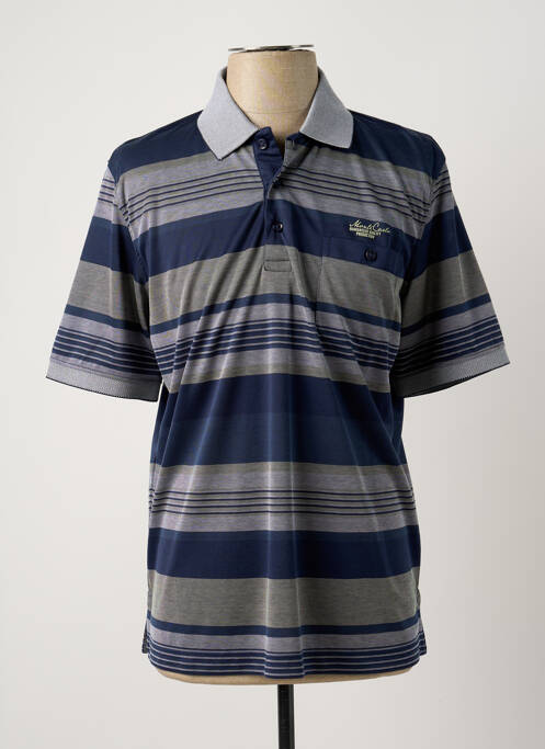 Polo bleu MONTE CARLO pour homme