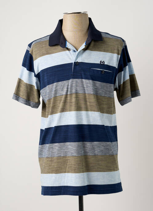 Polo bleu MONTE CARLO pour homme