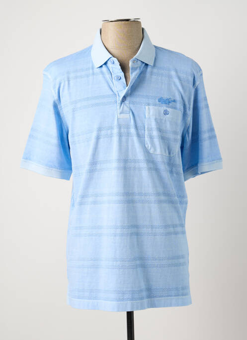 Polo bleu MONTE CARLO pour homme