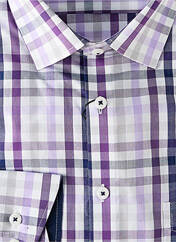 Chemise manches longues violet JUPITER pour homme seconde vue