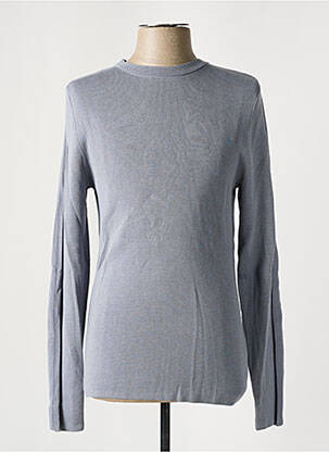 Pull col rond manches longues bleu JACK & JONES homme