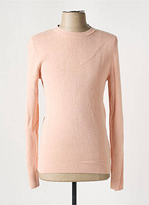 Pull col rond manches longues rose JACK & JONES homme