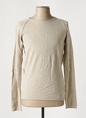 Pull beige JACK & JONES pour homme seconde vue