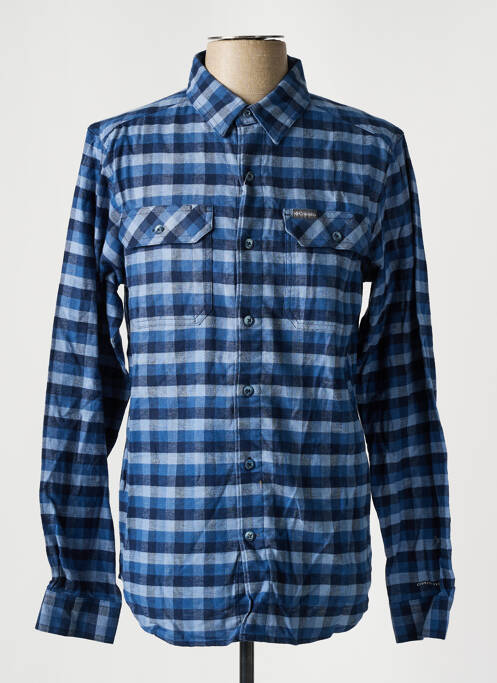 Chemise manches longues bleu COLUMBIA pour homme