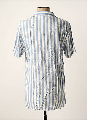 Chemise manches courtes coupe cintrée bleu JACK & JONES homme