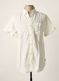 Chemise manches courtes poches beige JACK & JONES homme