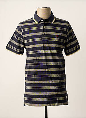 Polo stretch manches courtes bleu JACK & JONES homme