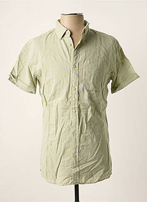 Chemise manches courtes vert JACK & JONES pour homme