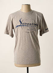 T-shirt gris SUN VALLEY pour homme seconde vue