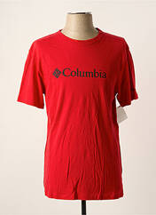 T-shirt rouge COLUMBIA pour homme seconde vue