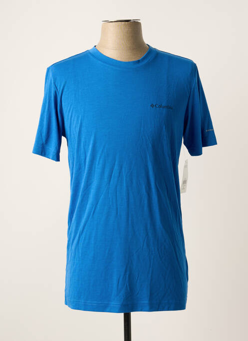 T-shirt bleu COLUMBIA pour homme