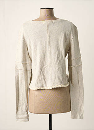Sweat-shirt stretch manches longues beige ROXY femme
