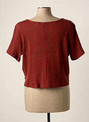 Gilet manches courtes fermeture boutonnée sur le devant marron LEVI'S femme