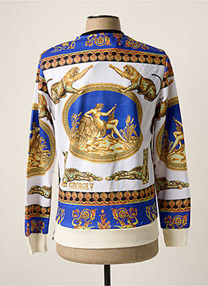 Sweat-shirt stretch manches longues bleu AVENUE GEORGE V femme