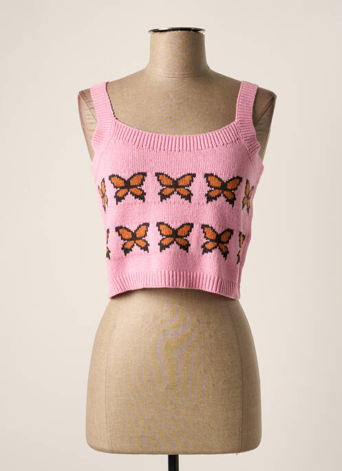 Pull stretch fines bretelles rose LEVIS femme