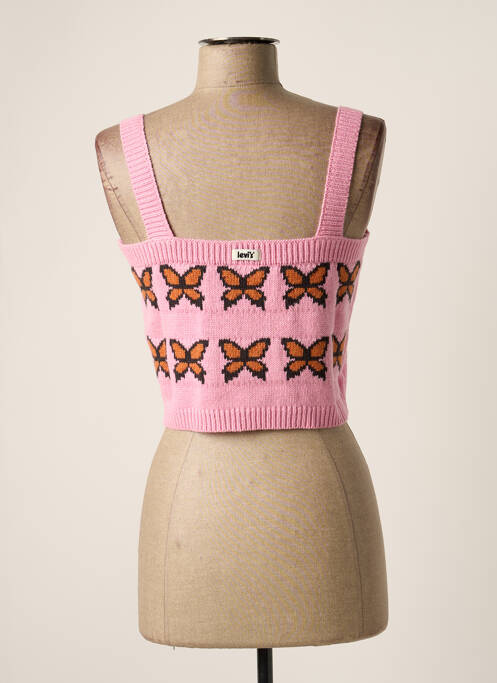 Pull stretch fines bretelles rose LEVIS femme