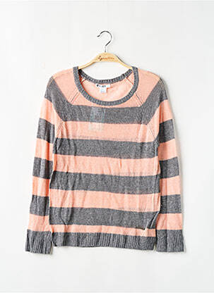 Pull stretch manches longues rose ROXY fille