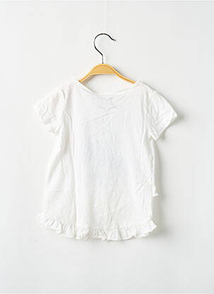 T-shirt coupe cintrée manches courtes blanc GUESS fille