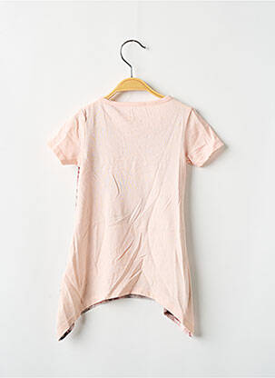 Tunique manches courtes stretch rose GUESS fille