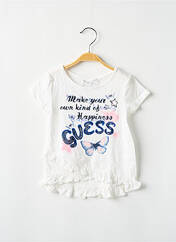 T-shirt blanc GUESS pour fille seconde vue